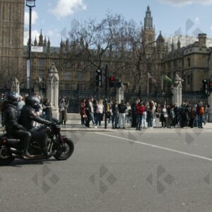 London. Uk. 07/04/2023. Rolling Thunder Ride of respect for Queen Elizabeth and founder of Rolling Thunder Gavin Harry Wragg.