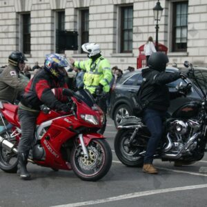 London. Uk. 07/04/2023. Rolling Thunder Ride of respect for Queen Elizabeth and founder of Rolling Thunder Gavin Harry Wragg.