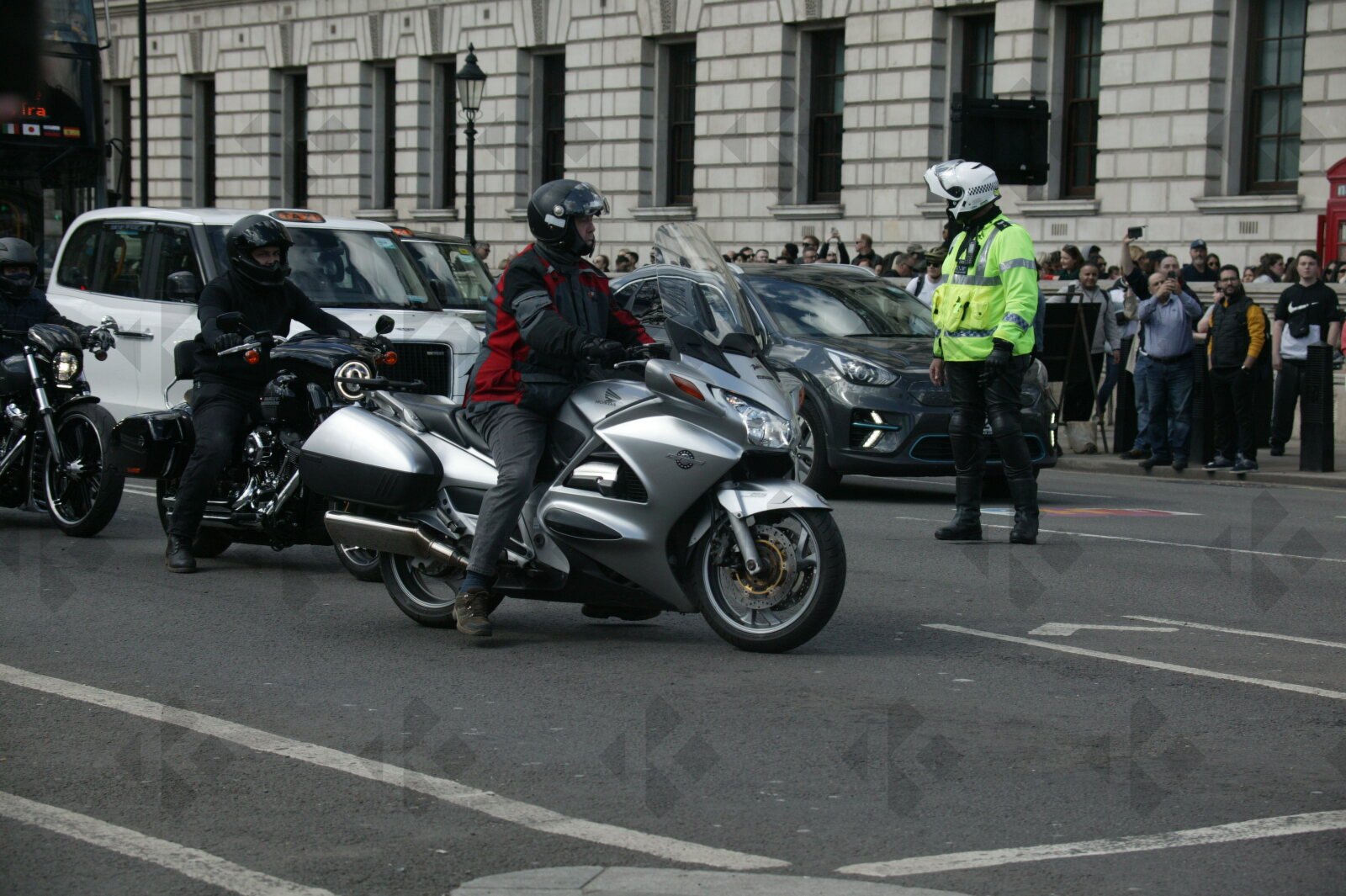 London. Uk. 07/04/2023. Rolling Thunder Ride of respect for Queen Elizabeth and founder of Rolling Thunder Gavin Harry Wragg.