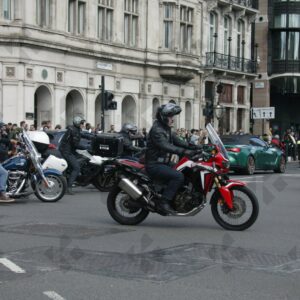 London. Uk. 07/04/2023. Rolling Thunder Ride of respect for Queen Elizabeth and founder of Rolling Thunder Gavin Harry Wragg.