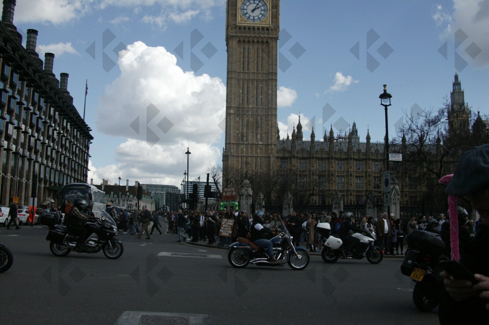 London. Uk. 07/04/2023. Rolling Thunder Ride of respect for Queen Elizabeth and founder of Rolling Thunder Gavin Harry Wragg.