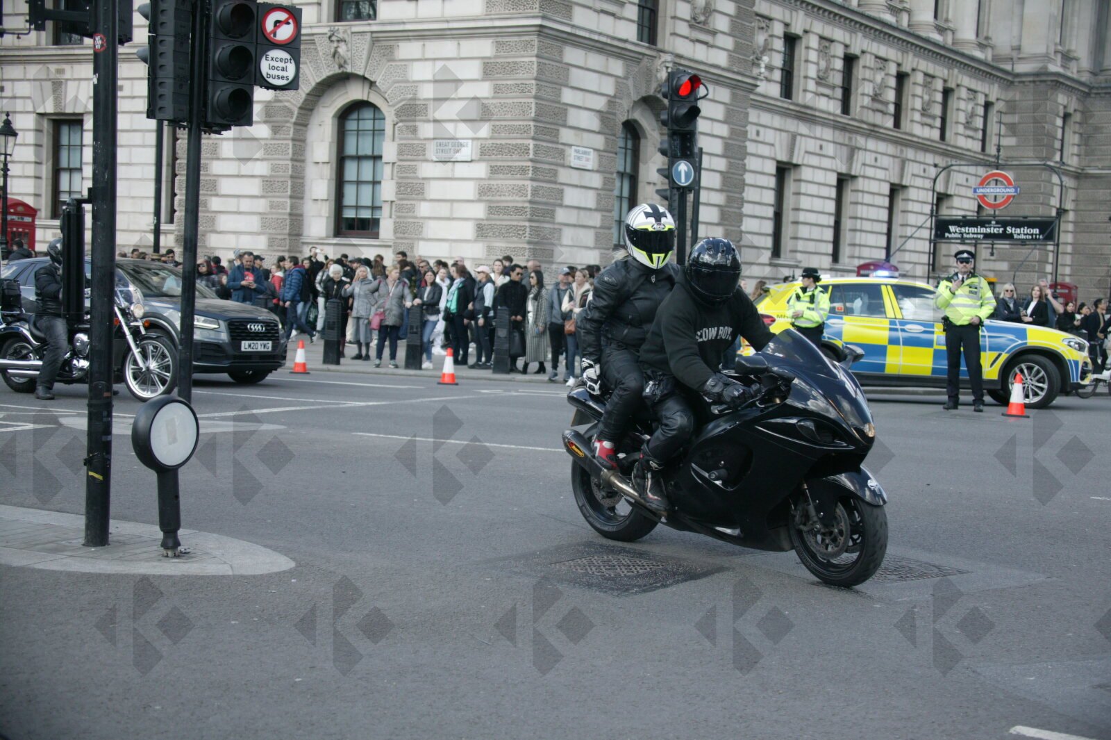 London. Uk. 07/04/2023. Rolling Thunder Ride of respect for Queen Elizabeth and founder of Rolling Thunder Gavin Harry Wragg.