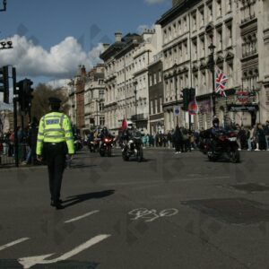 London. Uk. 07/04/2023. Rolling Thunder Ride of respect for Queen Elizabeth and founder of Rolling Thunder Gavin Harry Wragg.