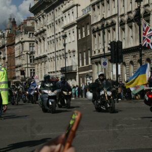 London. Uk. 07/04/2023. Rolling Thunder Ride of respect for Queen Elizabeth and founder of Rolling Thunder Gavin Harry Wragg.