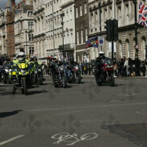 London. Uk. 07/04/2023. Rolling Thunder Ride of respect for Queen Elizabeth and founder of Rolling Thunder Gavin Harry Wragg.