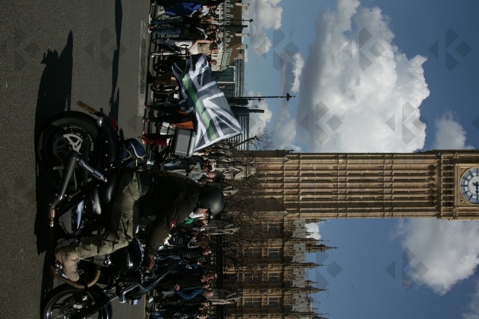 London. Uk. 07/04/2023. Rolling Thunder Ride of respect for Queen Elizabeth and founder of Rolling Thunder Gavin Harry Wragg.