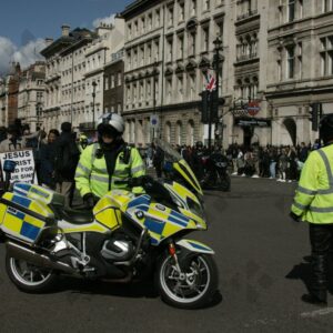 London. Uk. 07/04/2023. Rolling Thunder Ride of respect for Queen Elizabeth and founder of Rolling Thunder Gavin Harry Wragg.