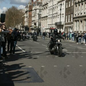 London. Uk. 07/04/2023. Rolling Thunder Ride of respect for Queen Elizabeth and founder of Rolling Thunder Gavin Harry Wragg.