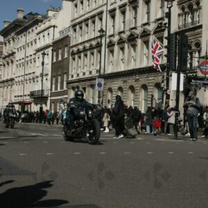 London. Uk. 07/04/2023. Rolling Thunder Ride of respect for Queen Elizabeth and founder of Rolling Thunder Gavin Harry Wragg.