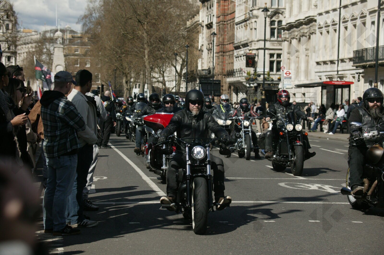 London. Uk. 07/04/2023. Rolling Thunder Ride of respect for Queen Elizabeth and founder of Rolling Thunder Gavin Harry Wragg.