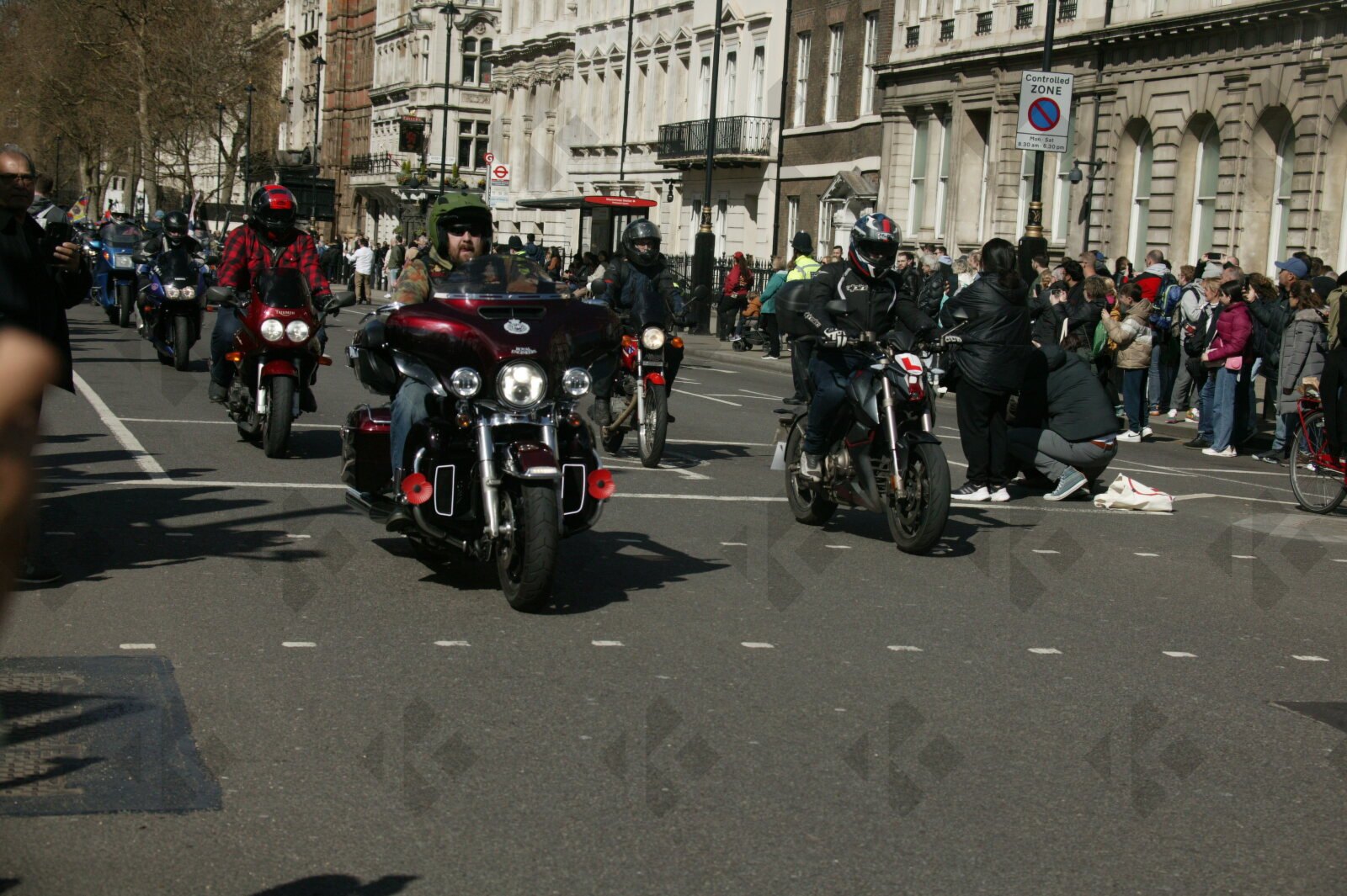 London. Uk. 07/04/2023. Rolling Thunder Ride of respect for Queen Elizabeth and founder of Rolling Thunder Gavin Harry Wragg.