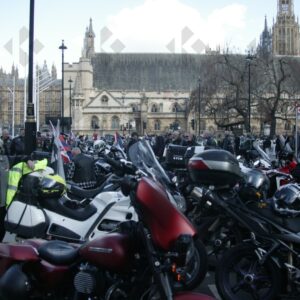 London. Uk. 07/04/2023. Rolling Thunder Ride of respect for Queen Elizabeth and founder of Rolling Thunder Gavin Harry Wragg.
