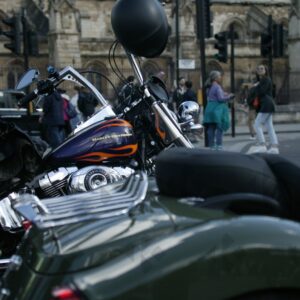 London. Uk. 07/04/2023. Rolling Thunder Ride of respect for Queen Elizabeth and founder of Rolling Thunder Gavin Harry Wragg.