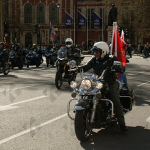 London. Uk. 07/04/2023. Rolling Thunder Ride of respect for Queen Elizabeth and founder of Rolling Thunder Gavin Harry Wragg.