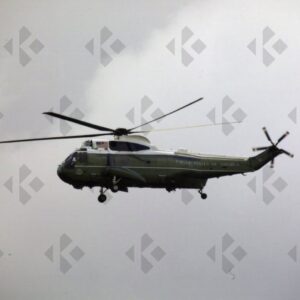 STANSTED, UK - 4/24/2016. Marine one, Presidential Helicopter in