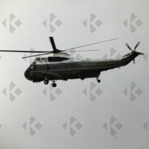 STANSTED, UK - 4/24/2016. Marine one, Presidential Helicopter in