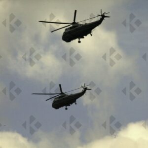 STANSTED, UK - 4/24/2016. Marine one, Presidential Helicopter in