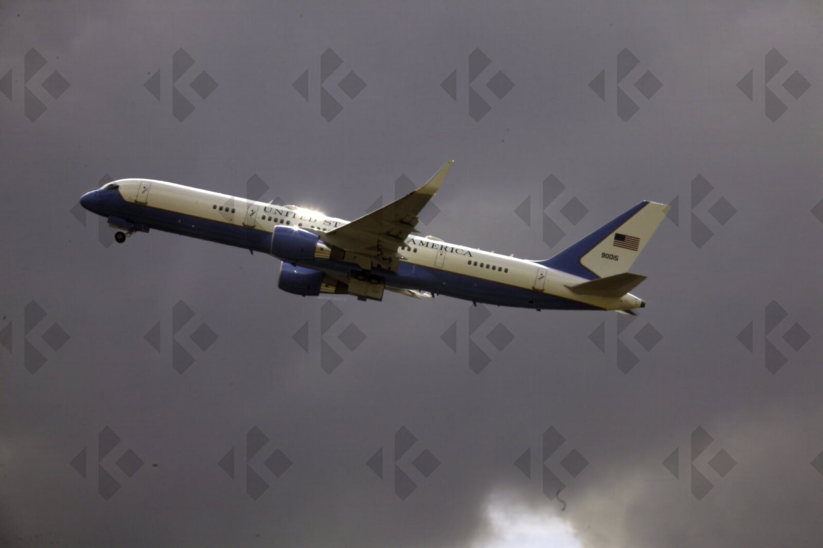 Air Force Two Taking Off from Stansted Airport.
