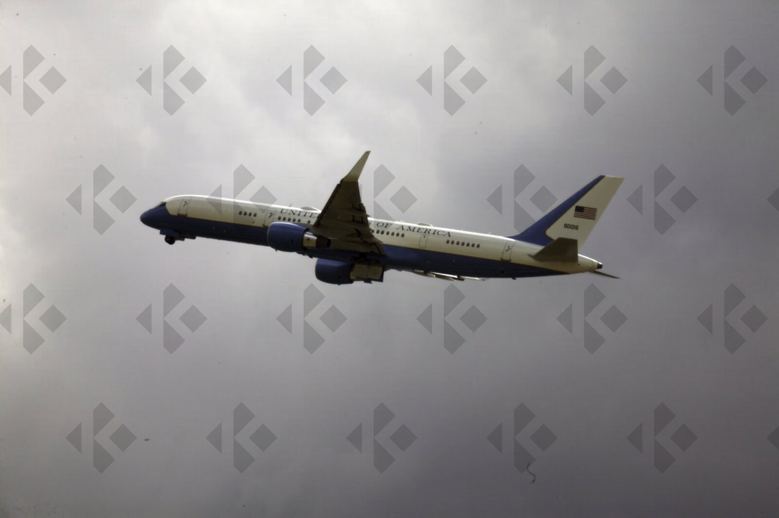 Air Force Two Taking Off from Stansted Airport.