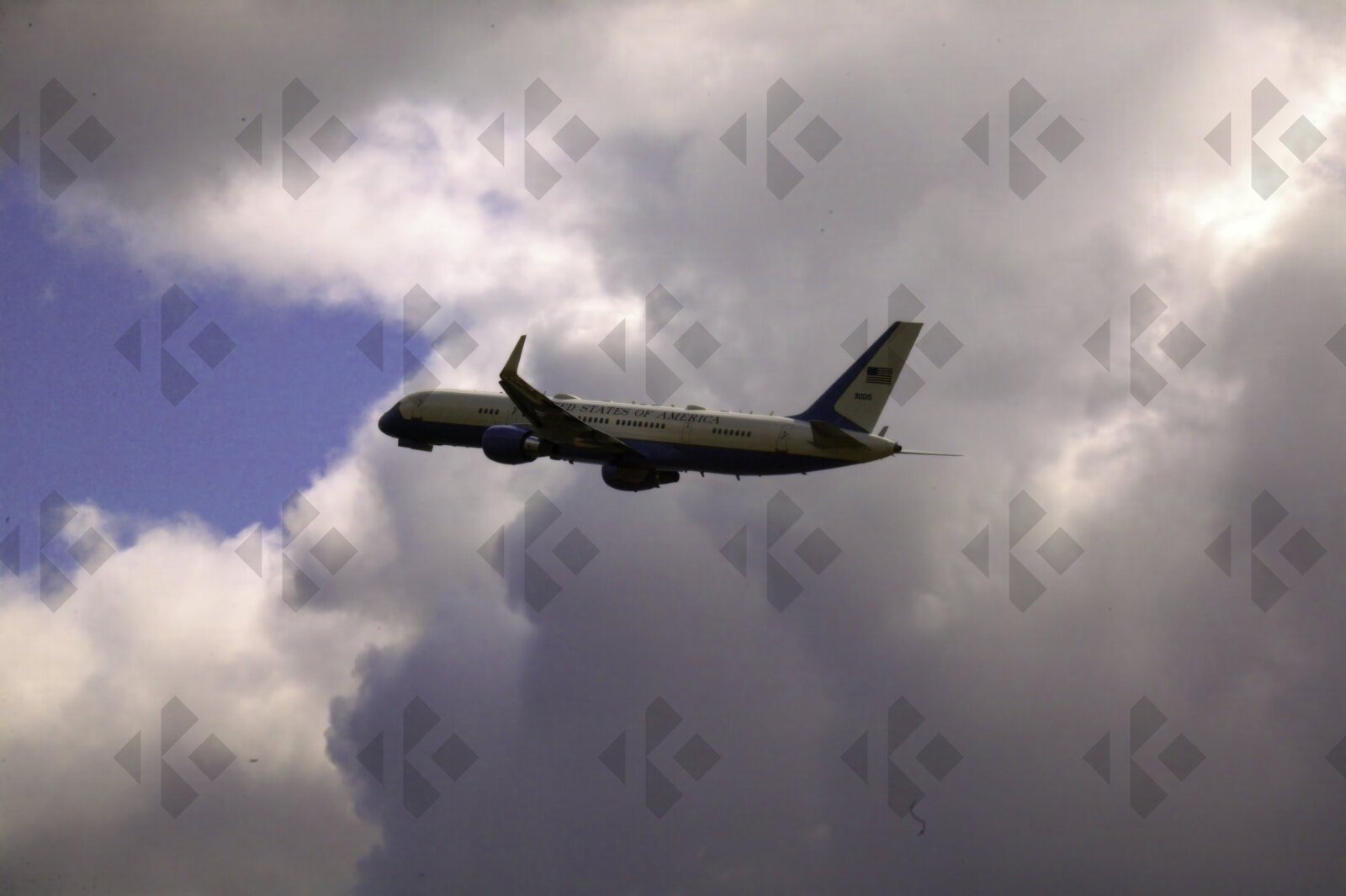 Air Force Two Taking Off from Stansted Airport.