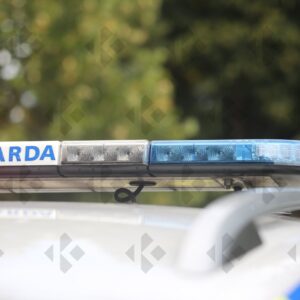 Garda Roads Policing at R113 checkpoint in Clondalkin