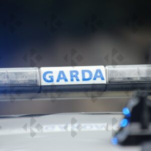 Garda Roads Policing at R113 checkpoint in Clondalkin