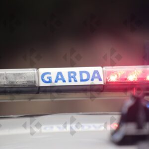 Garda Roads Policing at R113 checkpoint in Clondalkin
