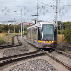 Belgard Luas interchange at Red Line stop in Tallaght