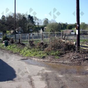 Elsenham development site shows hedge removal and soil piles