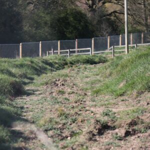 Elsenham development site shows hedge removal and soil piles