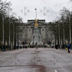 LONDON, UNITED KINGDOM. 2015-03-29. View of Buckingham Palace an